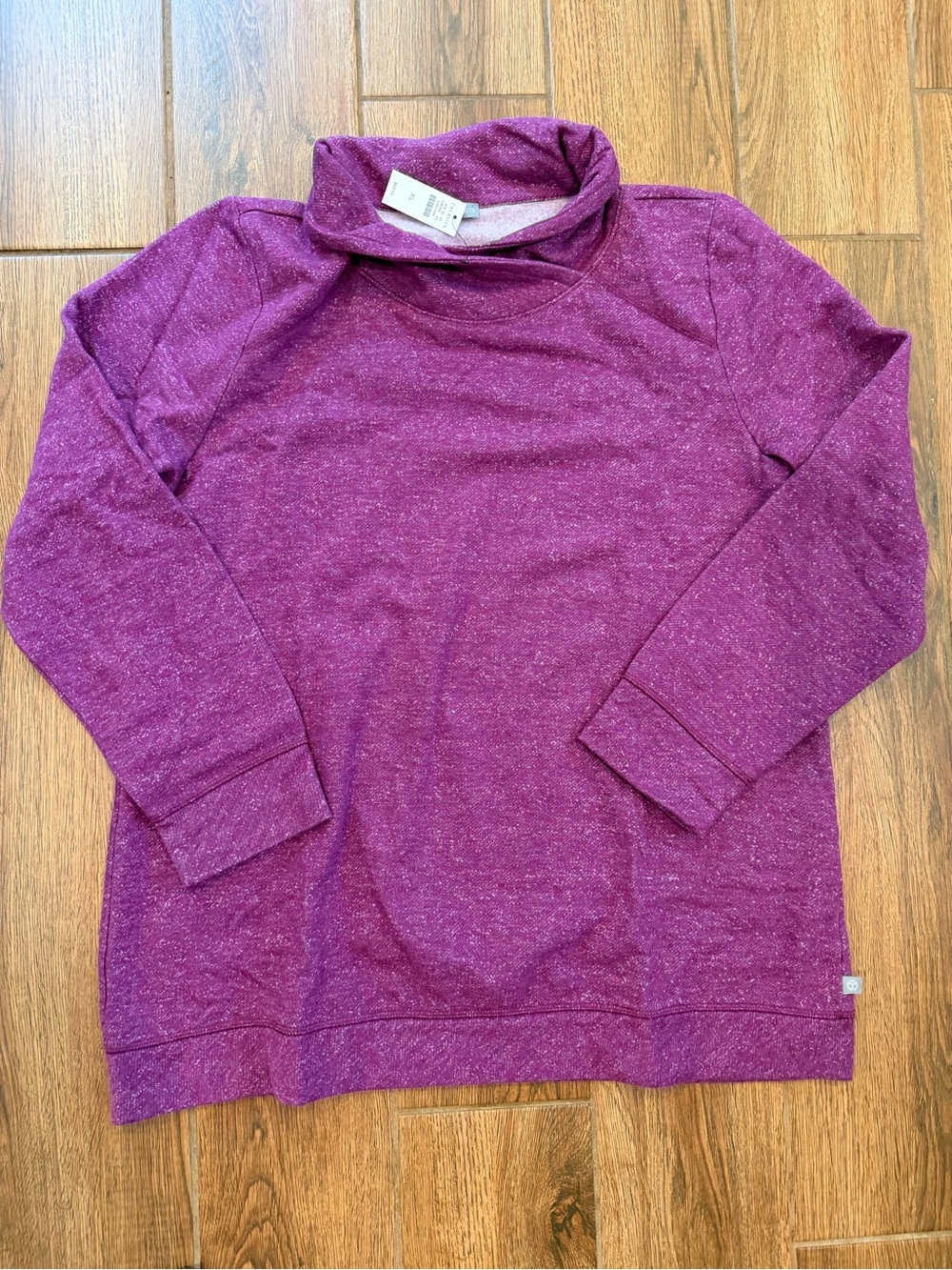 Talbots Heathered Magenta Cowl Neck Sweater / women’s xl / new